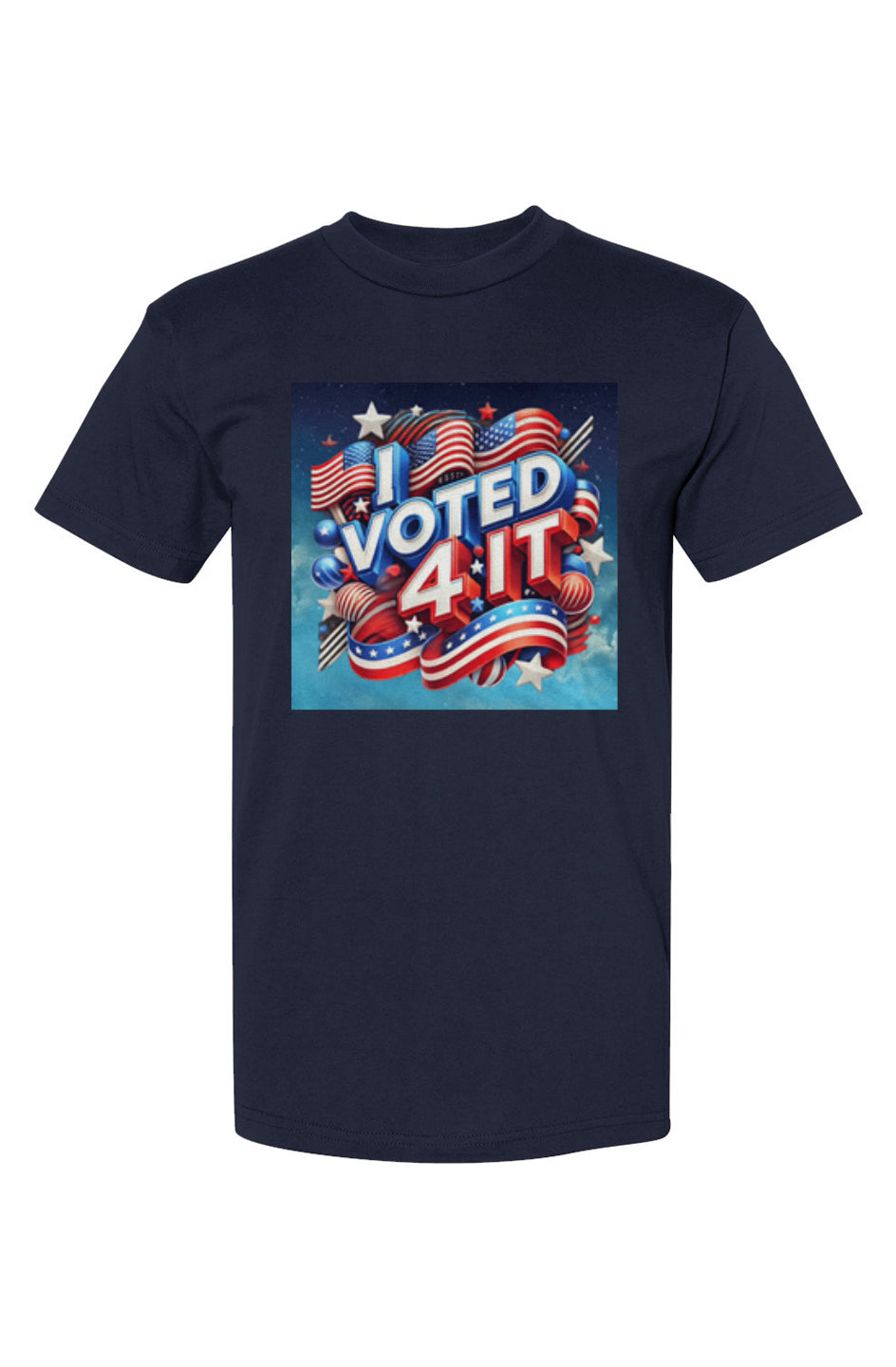 IVoted4ItBluebg2 USA-Made T-Shirt