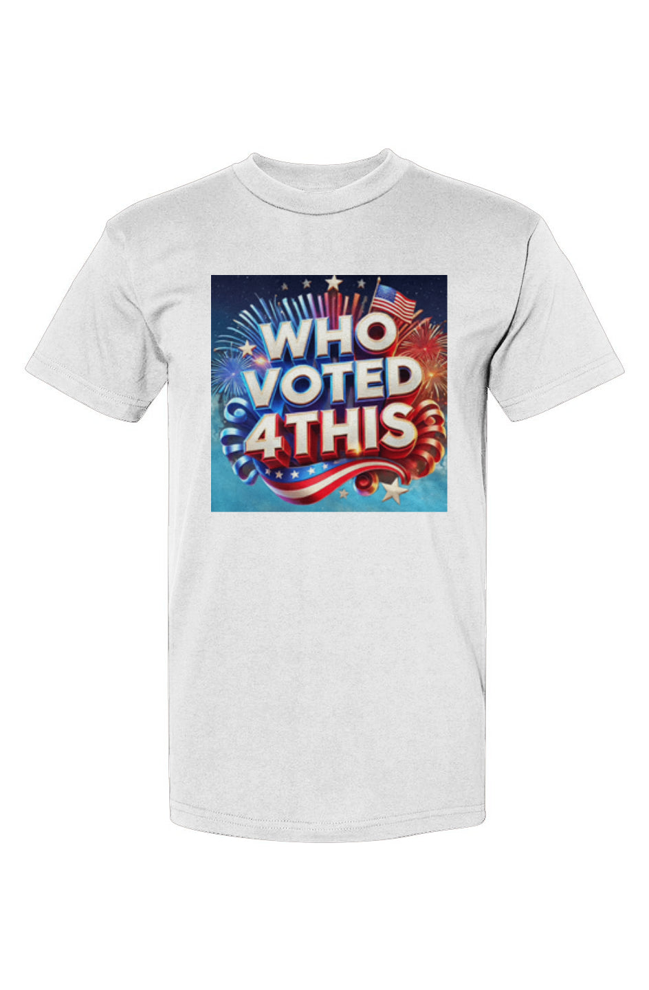 WhoVoted4ItWhite USA-Made T-Shirt