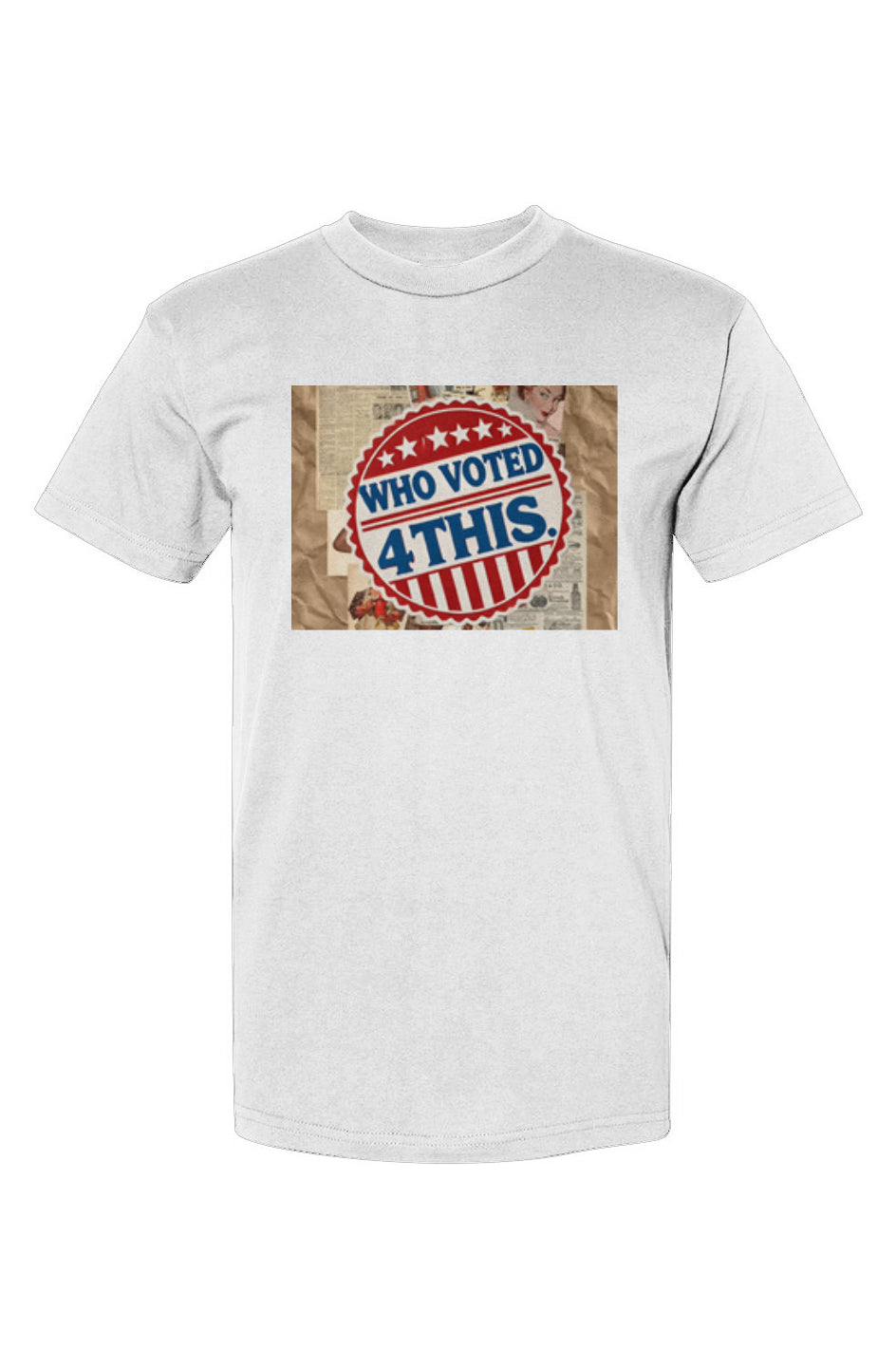 RetrobtnWhopopartwhite USA-Made T-Shirt