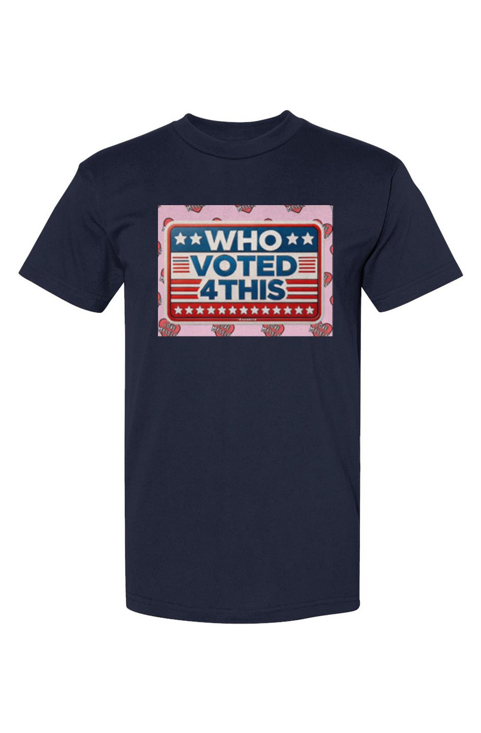 RetroDoubleohwhoheartnavy USA-Made T-Shirt