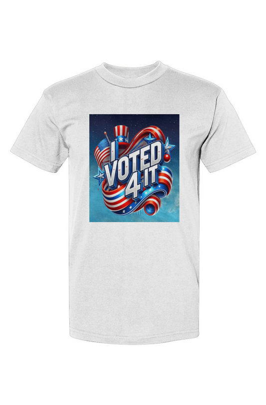 IVoted4ItWhiteBg USA-Made T-Shirt