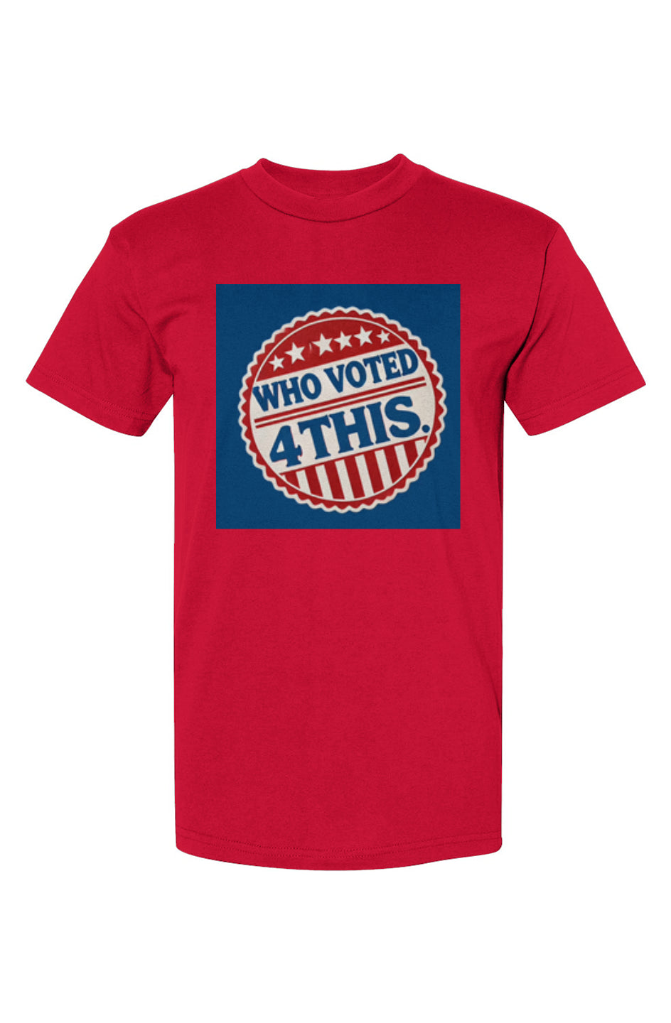 RetroBtnWhoRedblue USA-Made T-Shirt