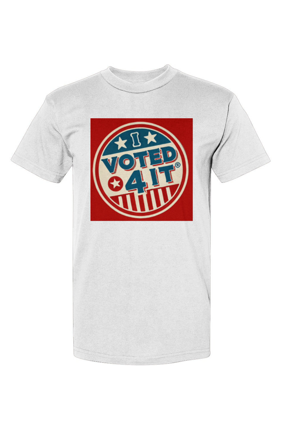 RetroBtnIwhitered USA-Made T-Shirt