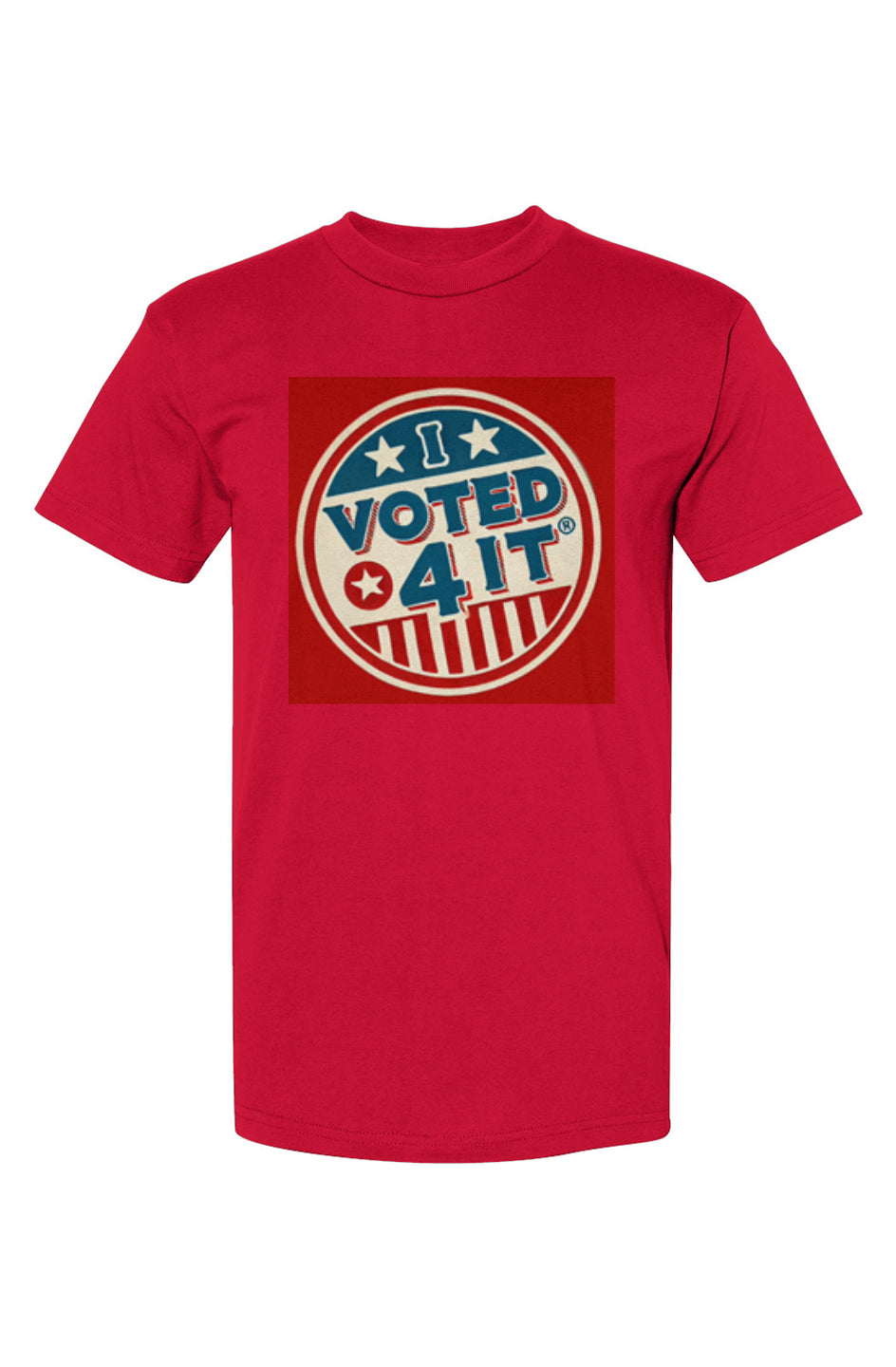 RetroBtnIRedred USA-Made T-Shirt