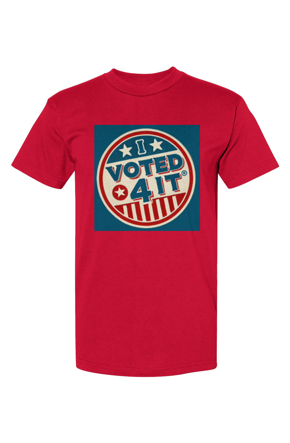 RetroBtnIredblue USA-Made T-Shirt