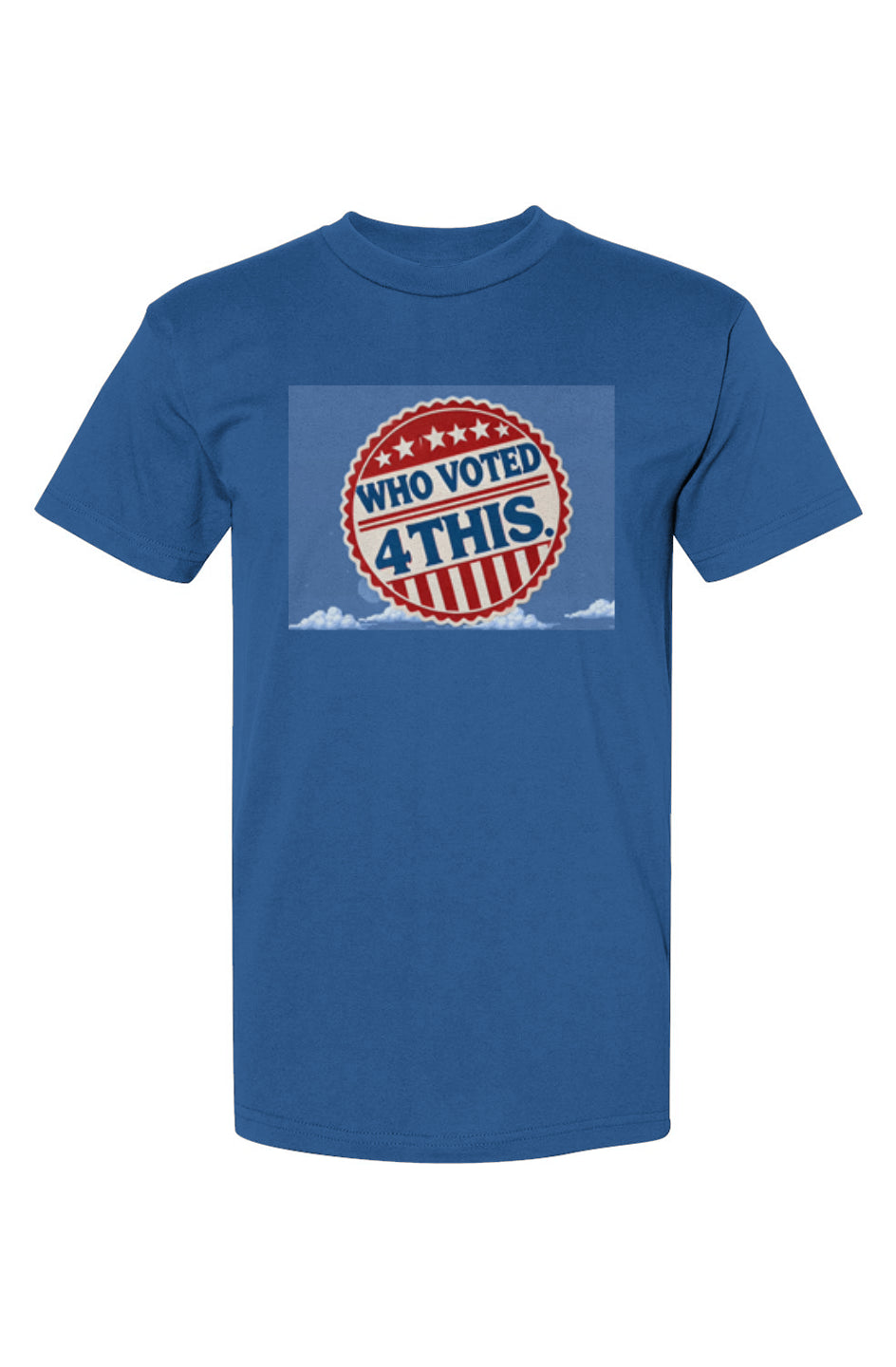 Retrobtnwhopixcldblue USA-Made T-Shirt