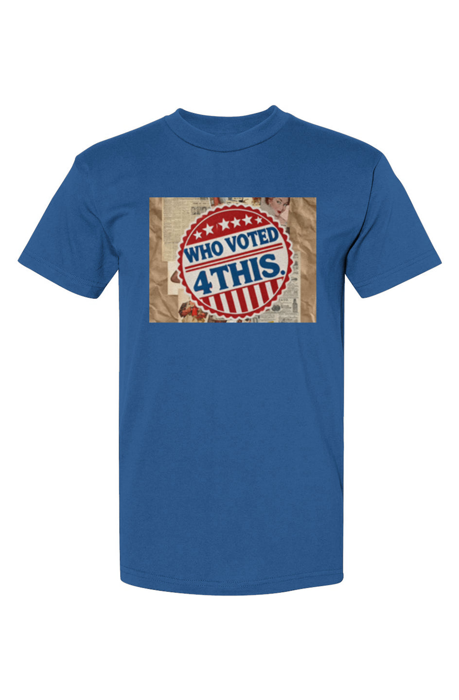 RetrobtnWhopopartblue USA-Made T-Shirt