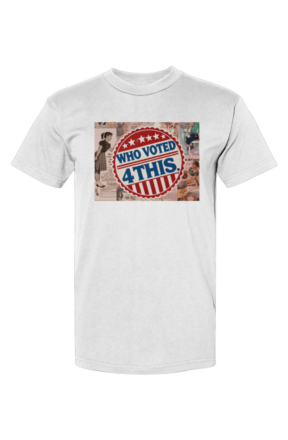 RetrobtnWhotoonartwhite USA-Made T-Shirt
