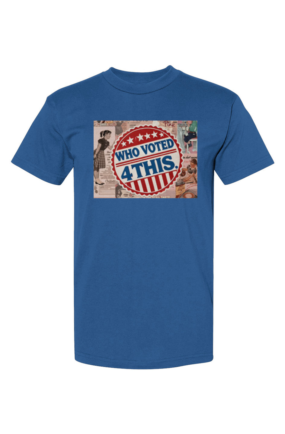 RetrobtnWhotoonartblue USA-Made T-Shirt