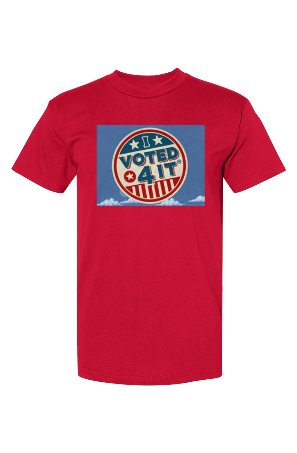 RetrobtnIpixcloudred USA-Made T-Shirt