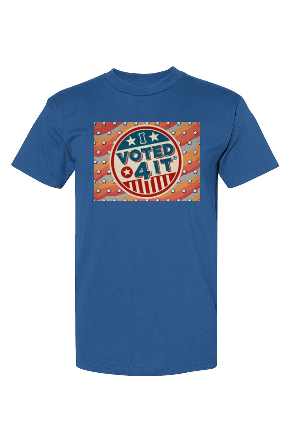 RetrobtnIwavyblue USA-Made T-Shirt
