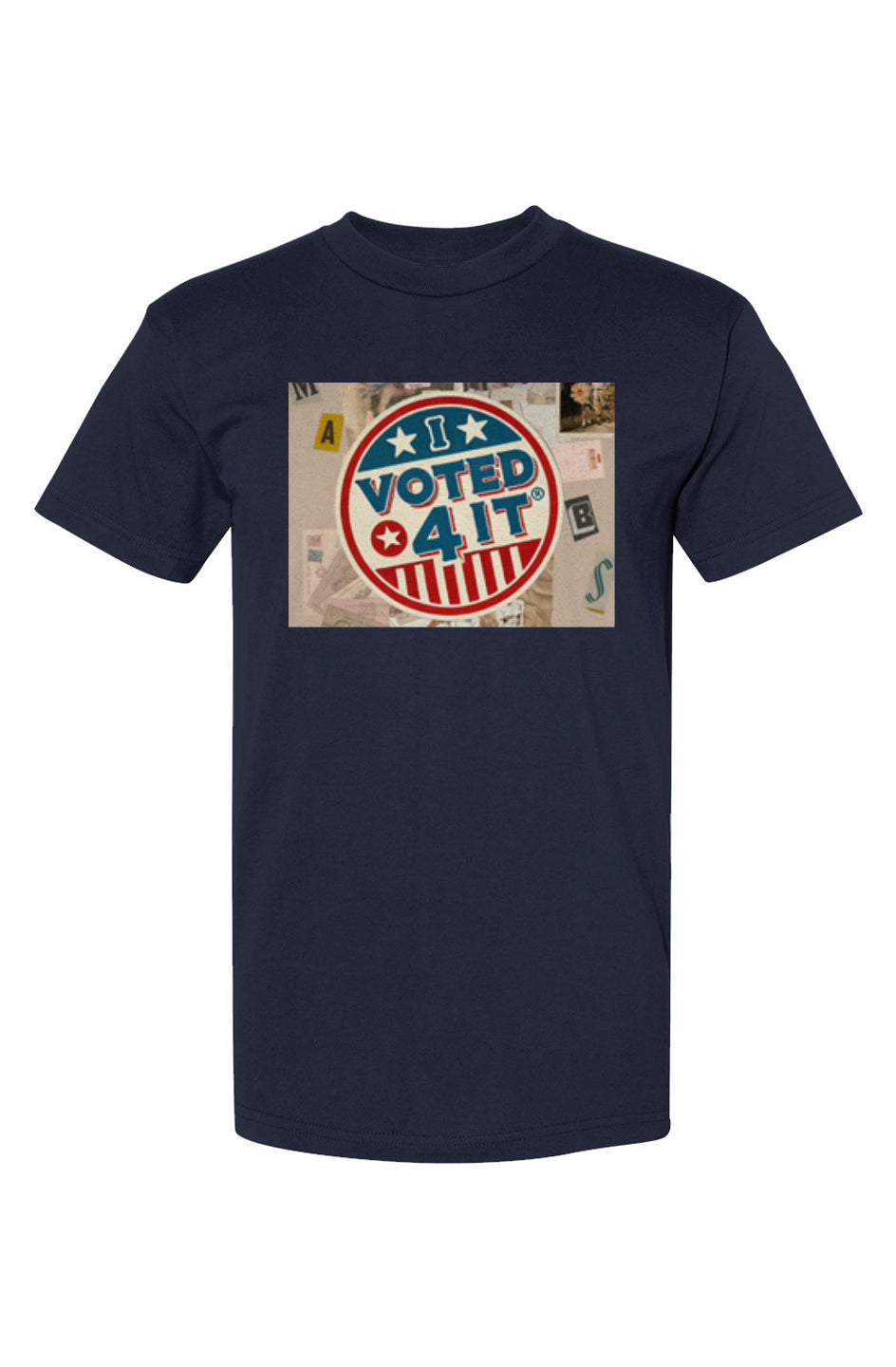 RetrobtnIbSNavy USA-Made T-Shirt