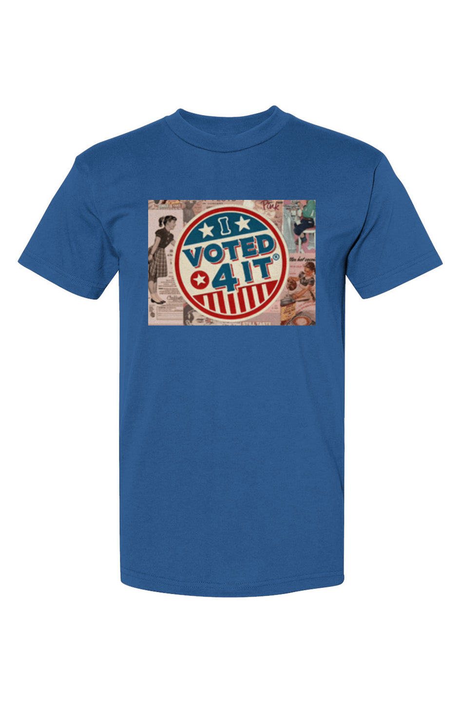 RetrobtnItoonartblue USA-Made T-Shirt