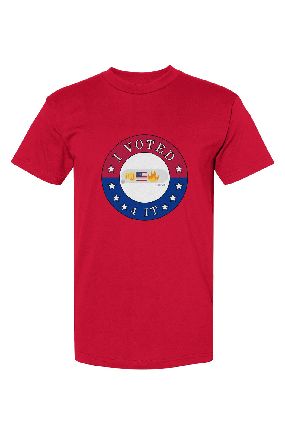 Ivoted4it group txt red USA-Made T-Shirt